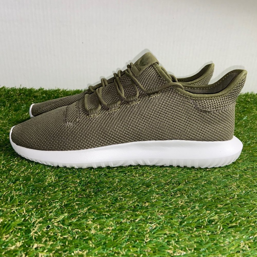 Adidas Originals Tubular Shadow Knit AC7014 Olive Cargo Men Running Shoes Sz 12
